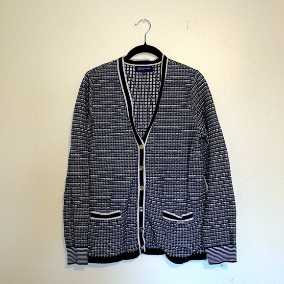 Jones New York | Signature Button Down Pattern Cardigan Sweater - Picture 1 of 4